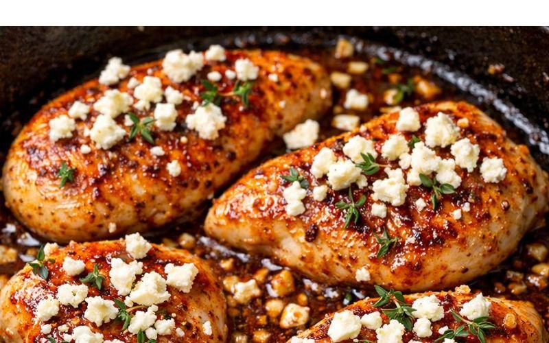 Delish Honey and Fetta Chicken Breast Hot Honey and Feta Chicken(800 x 500 px) (1)
