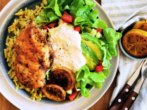 Cajun Chicken and Pesto Risoni